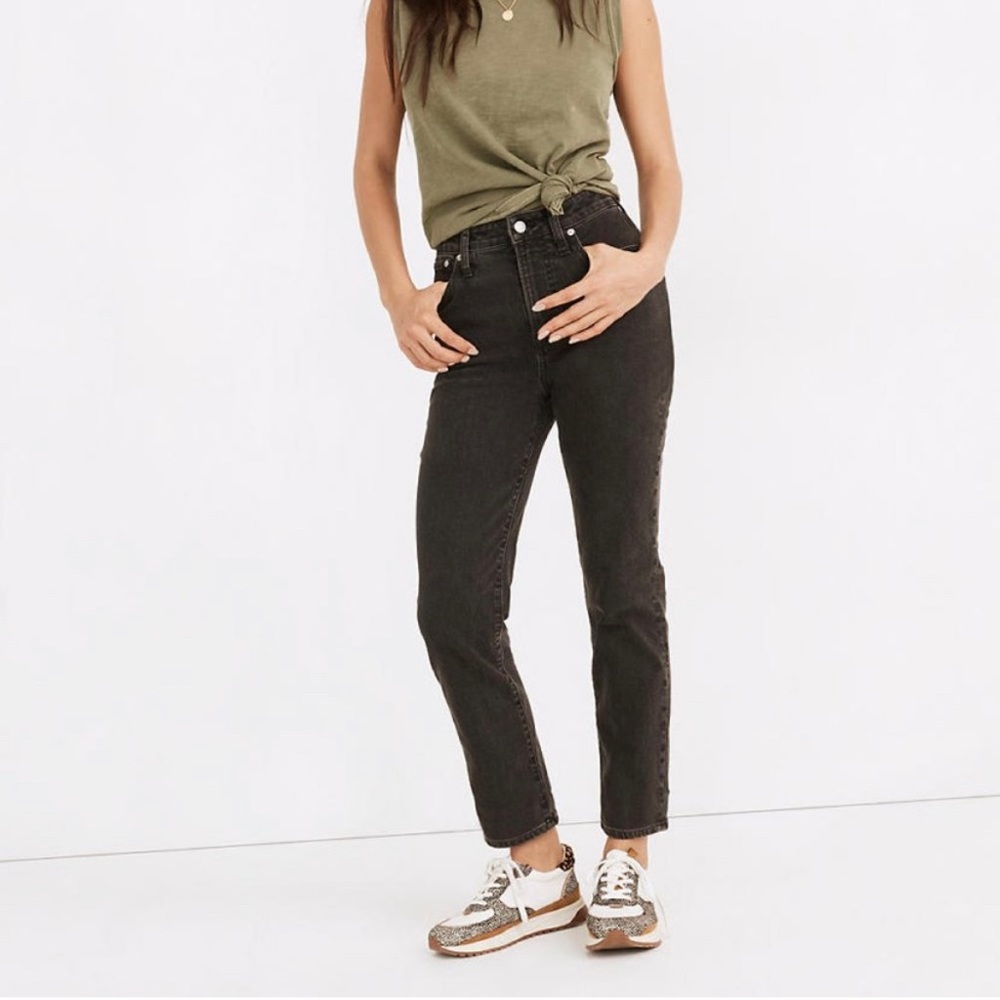 NWT Madewell The Curvy Perfect Vintage Jean in Lunar Wash Size 26 Black Jeans